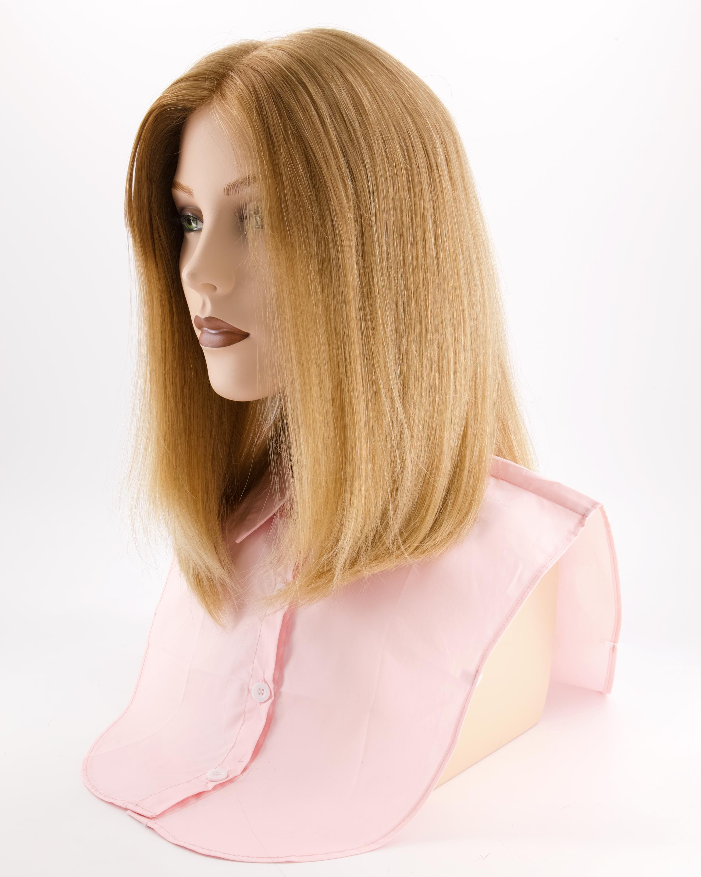 rieswig - hellblond - kurz - schraeglinks